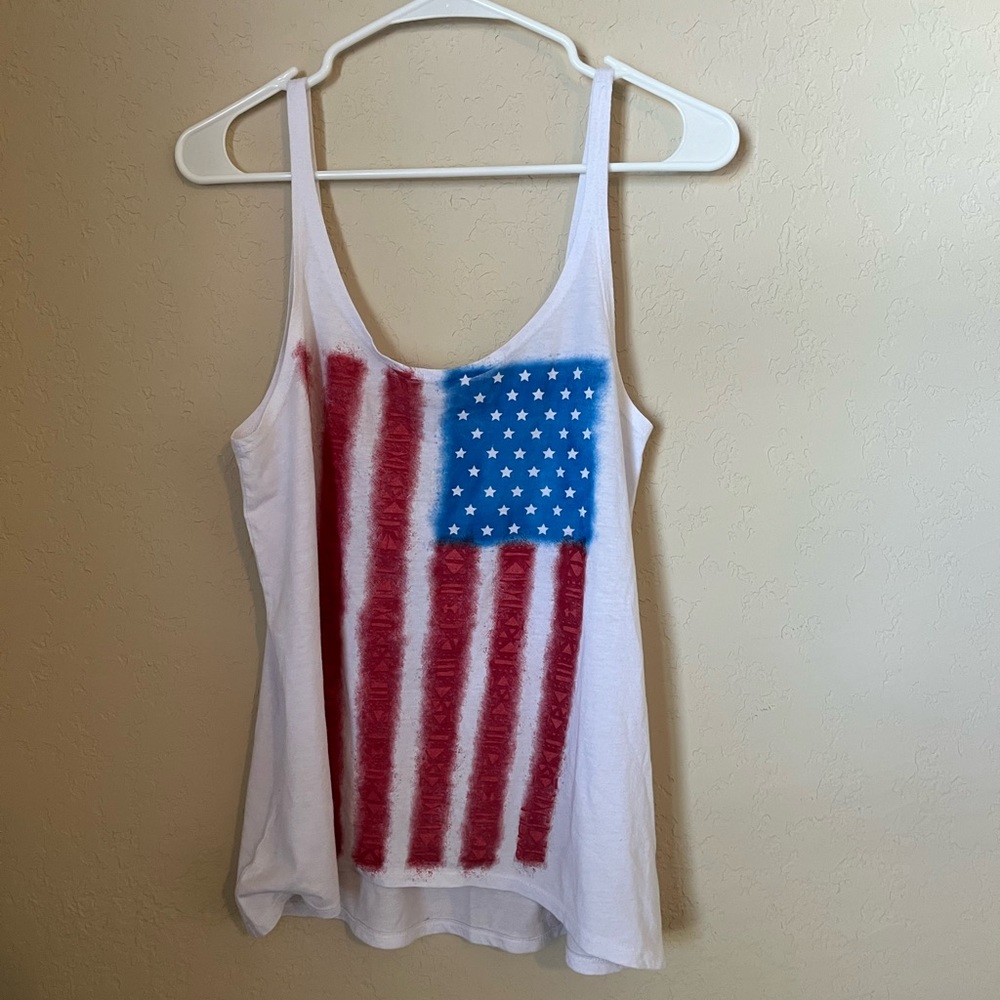 American flag tank top